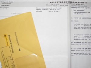 Vollstreckungsbescheid